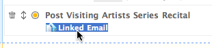 The recognized message URL will be transformed into a clickable link
