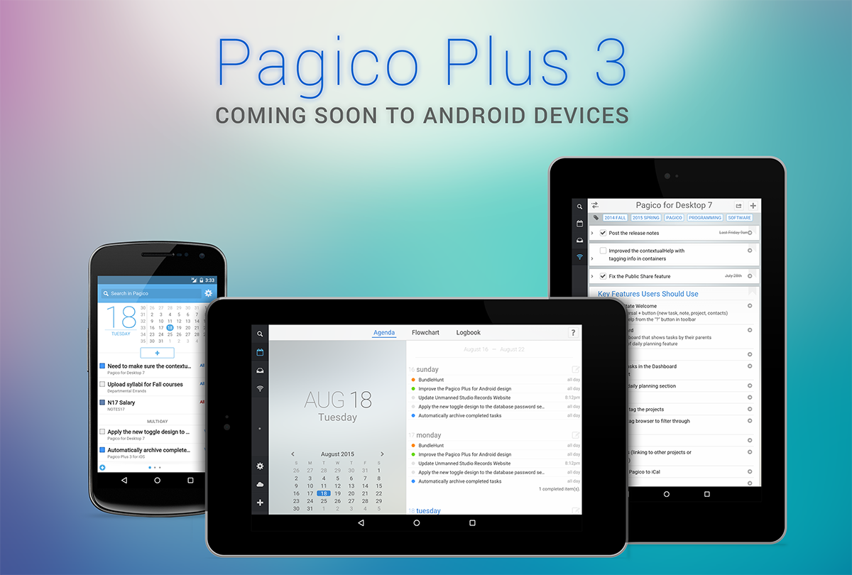 Pagico Plus 3 is coming to Android