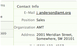 Manage contact-specific activities, meeting notes and files over time.