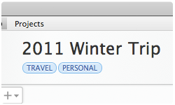 Categorize your projects easily, using tags